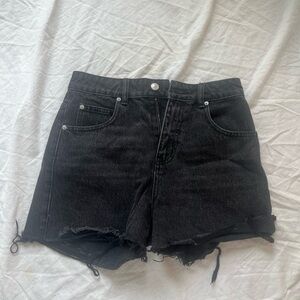 Princess Polly Black Jean Shorts
